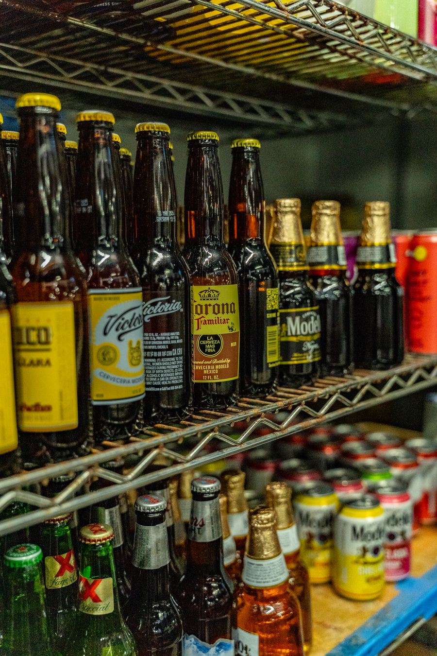 Mexican beer vendor at La Rumba Market